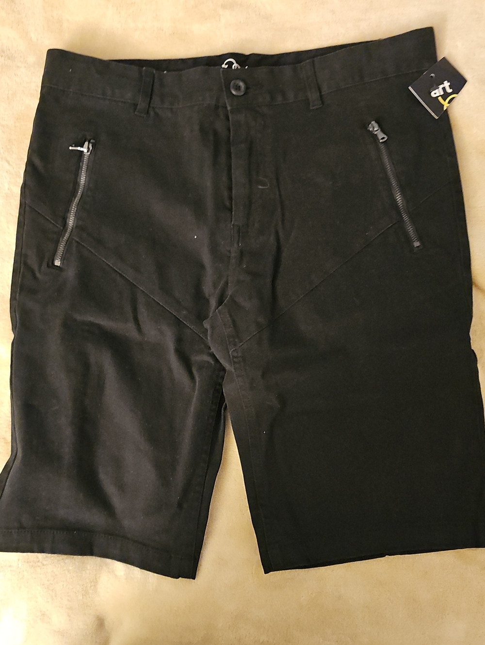 art class Black Zip-Pocket Stretch Shorts